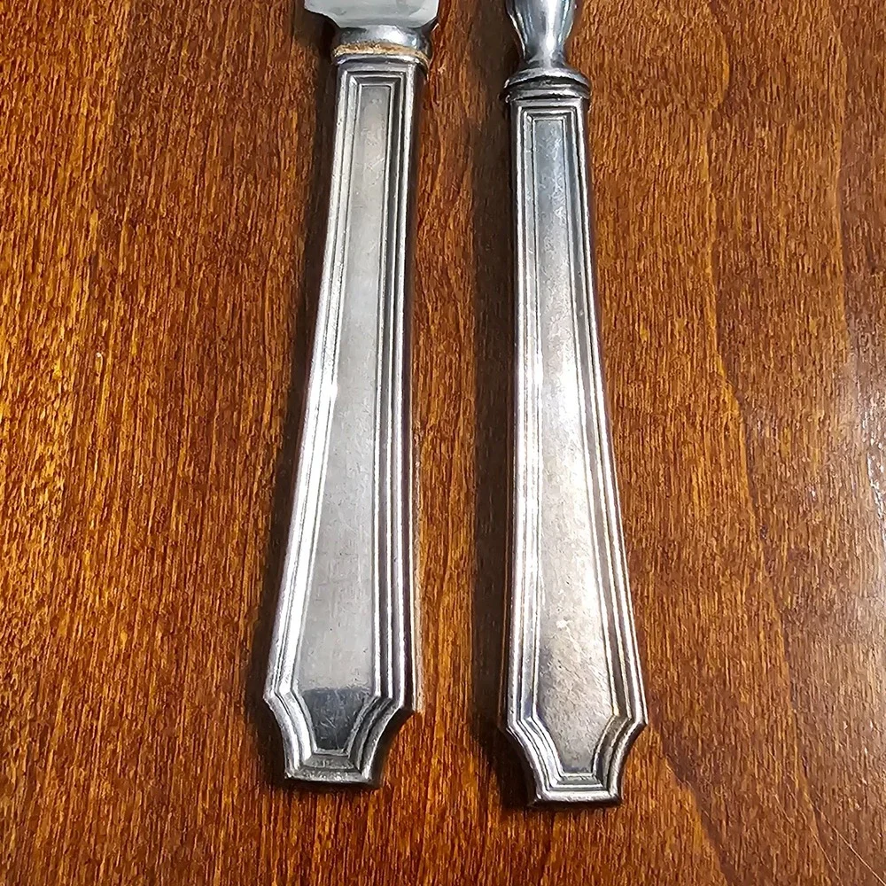 Vintage Insico Stainless Carving Knife & Fork‎